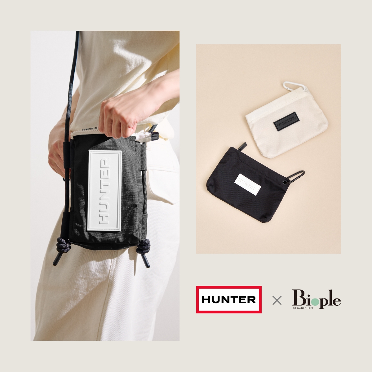 【HUNTER】Biople別注 TRAVEL PHONE POUCH