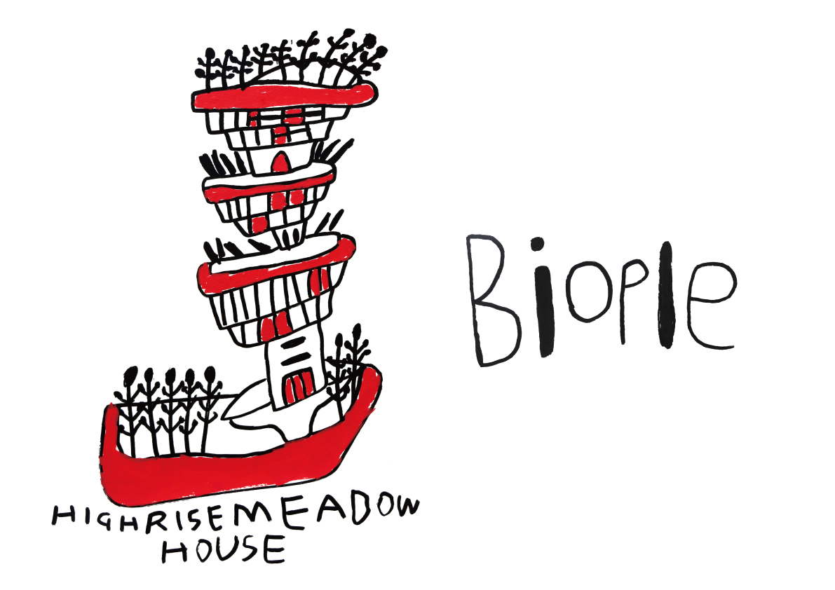 2024 Spring & Summer Biople BRAND VISUALタイトル：｢HIGHRISE MEADOW HOUSE｣